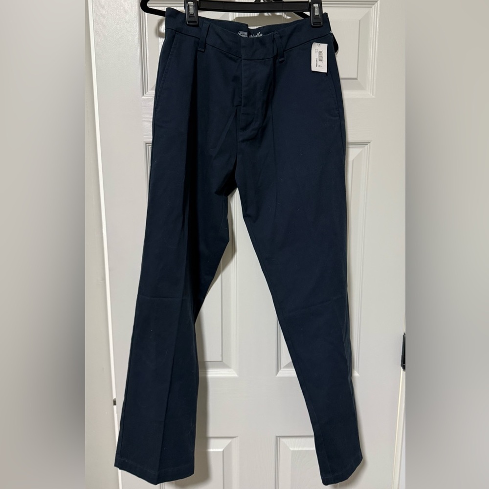 Dickies Women's Perfectly Slimming Straight Fit Pants, Navy, 6